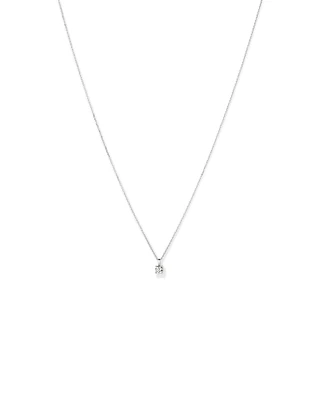 0.38 Carat TW Laboratory-Grown Diamond Solitaire Pendant Necklace in 10kt White Gold