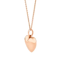 Puff Heart Pendant in 10kt Rose Gold