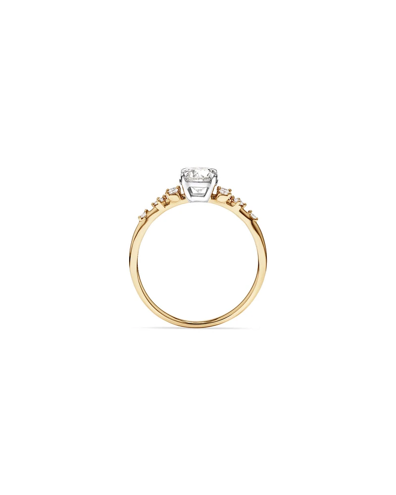 Scatter Ring with 0.83 Carat TW of Diamonds in 14kt Yellow Gold