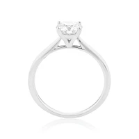 Evermore Certified Solitaire Engagement Ring with 1 Carat TW Diamond in 14kt Yellow/White Gold