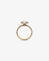 1.79 Carat TW Round Brilliant Laboratory-Grown Diamond Halo Engagemet Ring in 14kt White Gold