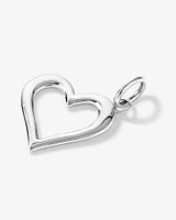 Open Love Heart Pendant in Sterling Silver