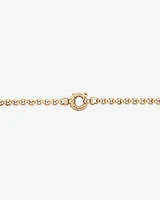 50cm (20") 3mm-3.5mm Width Hollow Belcher Chain in 10kt Yellow Gold