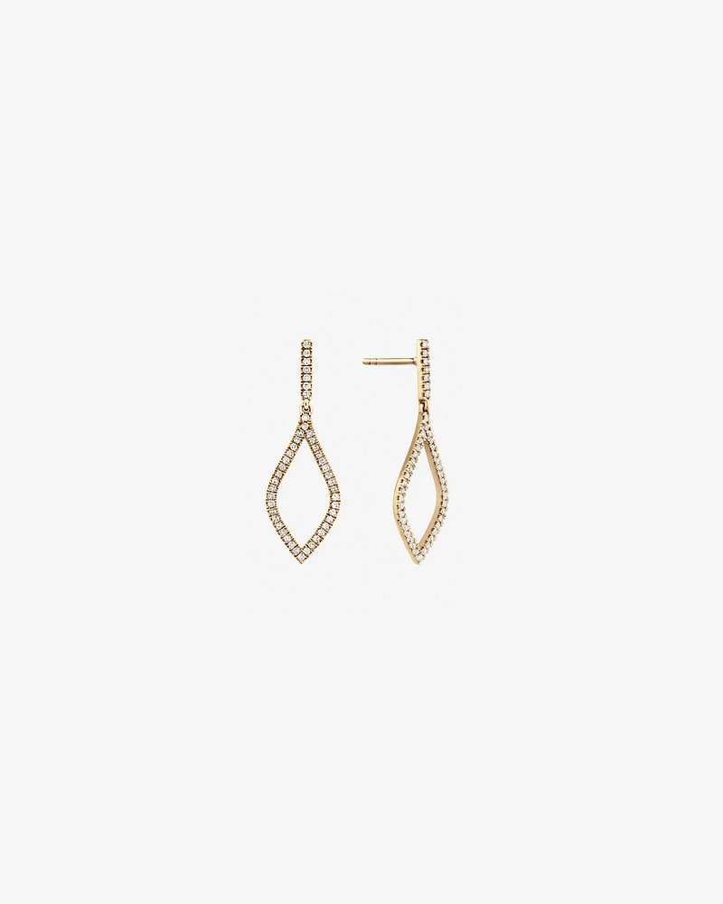 Drop Earrings with .25 Carat TW Diamonds in 10kt Yellow Gold