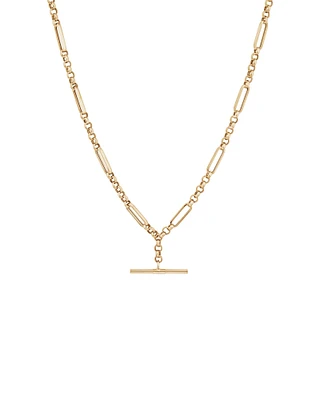 50cm Hollow Belcher Fob Necklace in 10kt Yellow Gold