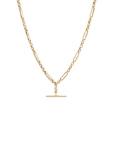 50cm Hollow Belcher Fob Necklace in 10kt Yellow Gold