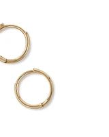 Mini Hoop Earrings in 10kt Yellow Gold