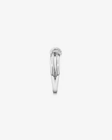 0.11 Carat TW Diamond Knots Ring in Sterling Silver