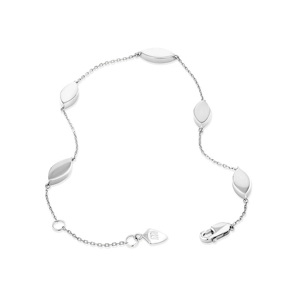 Marquise Station Bracelet in Sterling Silver