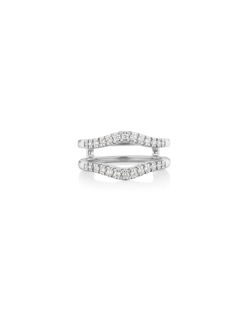 Bague complémentaire Evermore en or blanc 14 K avec diamants totalisant 0,50 ct