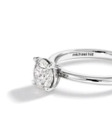 1.00 Carat TW Round Brilliant Diamond Solitaire Engagement Ring in 14kt White Gold