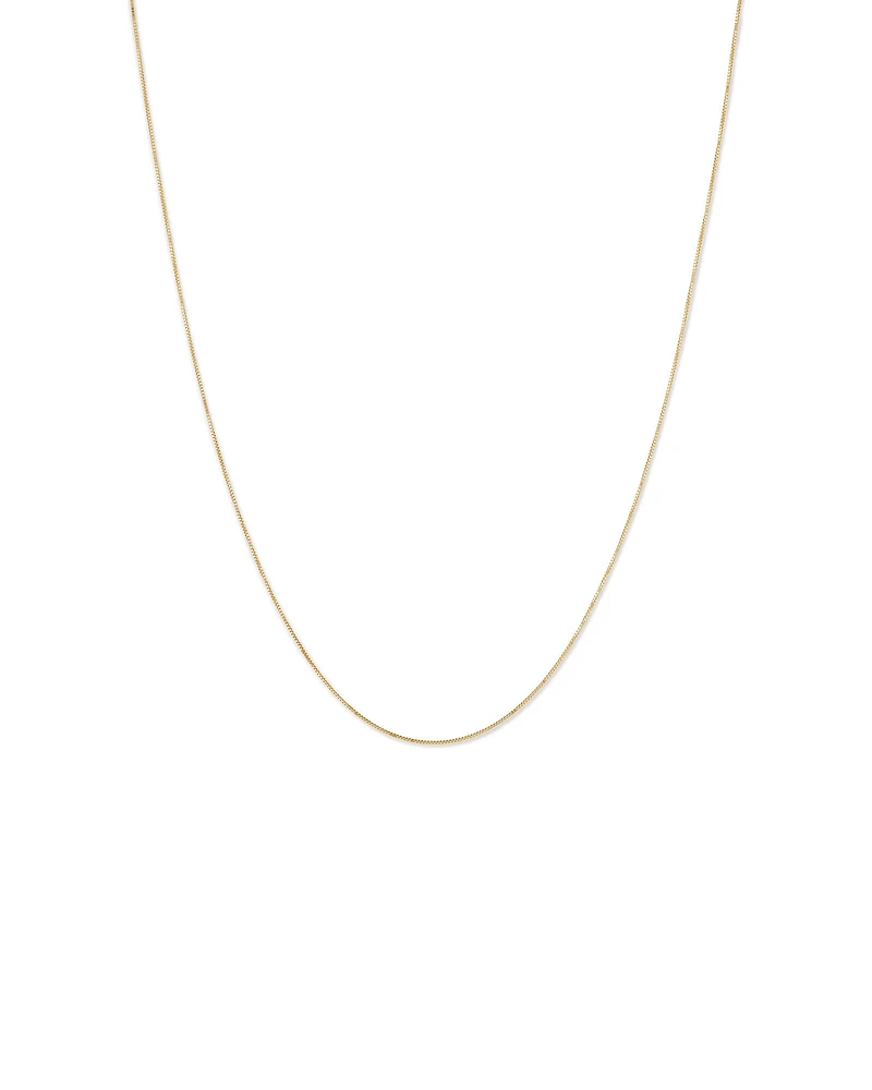 45cm (18") Box Chain in 10kt Rose Gold