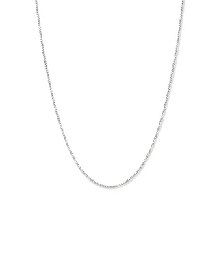 50cm (20") 1.82mm Width Round Box Chain Necklace in Sterling Silver