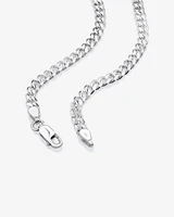 50cm (20") 4mm-4.5mm Width Curb Chain in Sterling Silver