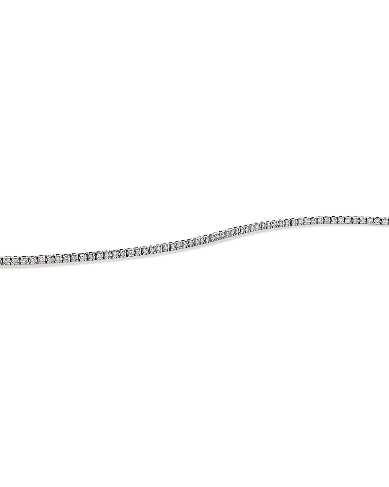 Bracelet de Tennis de 0,82 Carat TW en Diamant en Or Blanc 10kt