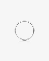 2mm High Domed Wedding Band in 10kt White Gold