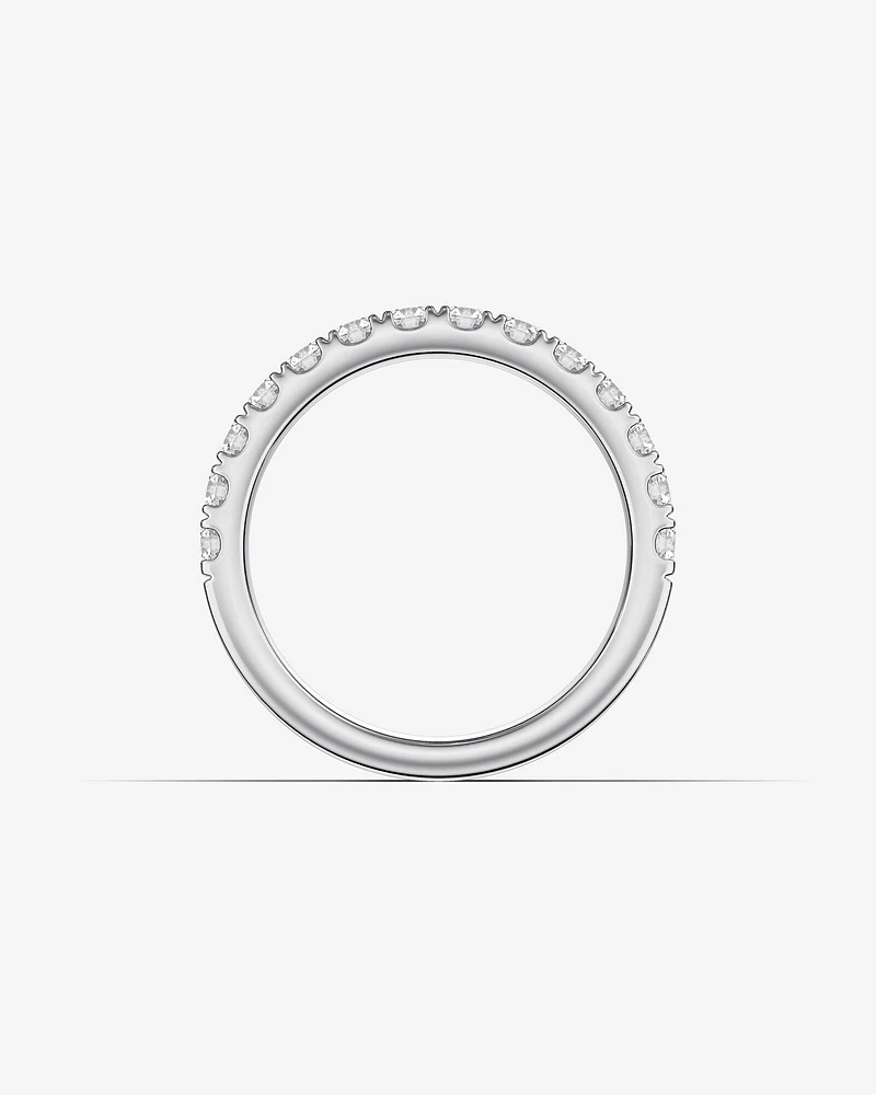 Alliance Evermore en or blanc 14 K avec diamants totalisant 0,75 ct