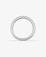Alliance Evermore en or blanc 14 K avec diamants totalisant 0,75 ct