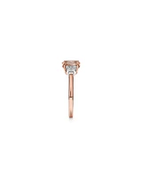 Ring with Morganite & 0.40 Carat TW of Diamonds in 10kt Rose Gold