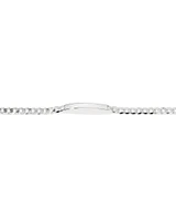 21cm (8.5") ID Curb Bracelet in Sterling Silver