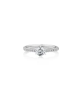 Sir Michael Hill Designer Engagement Ring with Carat TW of Diamonds in 18kt White Gold