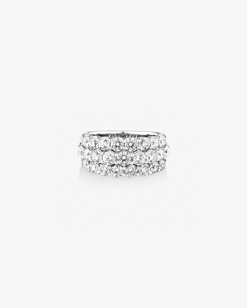 Ring with 3 Carat TW of Diamonds in 14kt White Gold