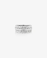 Ring with 3 Carat TW of Diamonds in 14kt White Gold