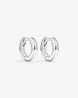 11mm Huggie Earrings in Sterling Silver