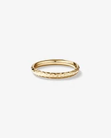 Hammered Finish Ring 10kt Yellow Gold