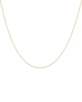 45cm (18") 1mm Width Diamond Cut Belcher Chain in 18kt Yellow Gold