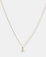 O Initial Pendant in 10kt Yellow Gold