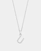"Z" Initial Pendant in Sterling Silver