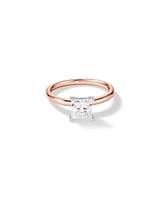 1.25 Carat TW Princess Cut Laboratory-Grown Diamond Solitaire Engagement Ring In 14kt White Gold