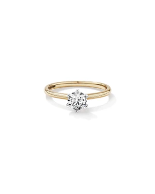 Michael Hill Solitaire Engagement Ring with a Carat TW Diamond with the De Beers Code of Origin in 18kt Yellow & White Gold