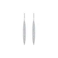 Earrings with Cubic Zirconia in Sterling Silver