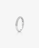 Knife Edge Ring with .55TW of Diamonds in 10kt White Gold