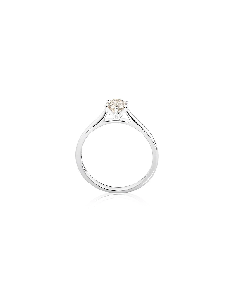 Solitaire Engagement Ring With a 1/2 Carat TW Diamond in 14kt White Gold