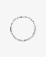 Chaîne gourmette de 11,3mm en argent sterling