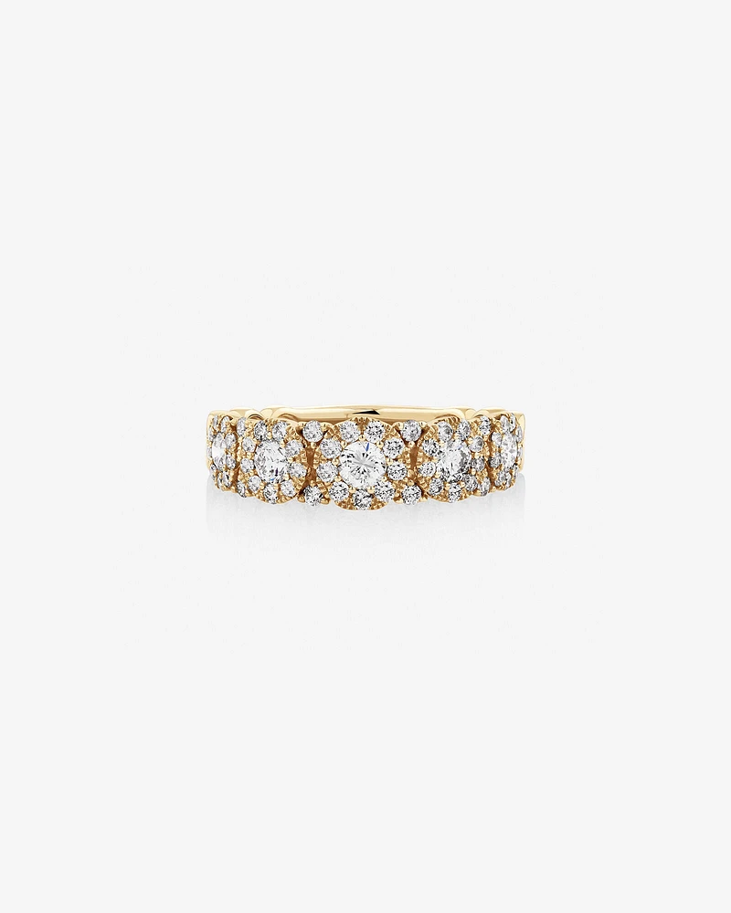 Bubble Ring with 1.00 Carat TW Diamonds in 10kt Gold