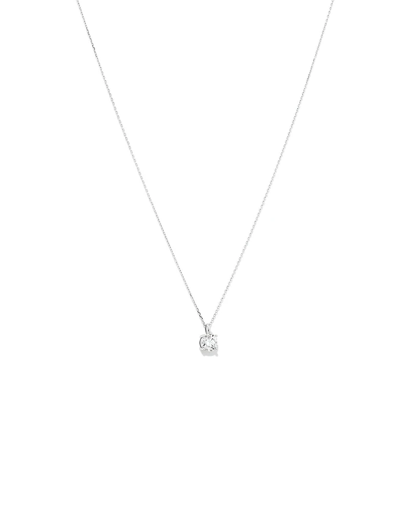 Carat TW Laboratory-Grown Diamond Solitaire Pendant in 14kt Gold