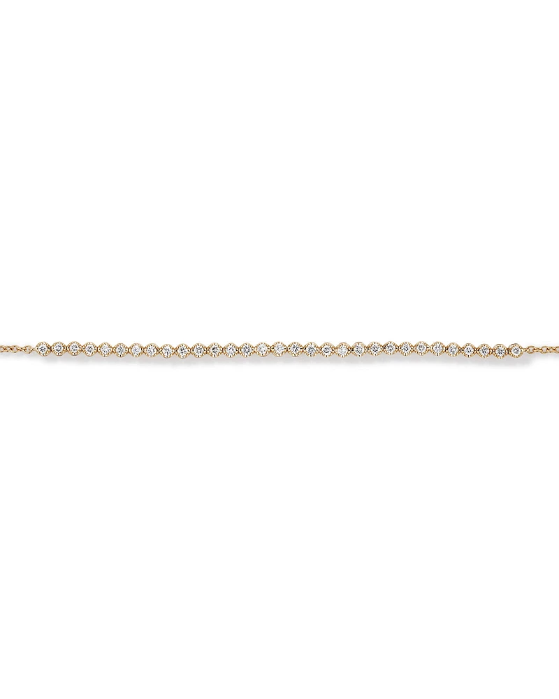 0.50 Carat TW Laboratory-Grown Diamond Tennis Bracelet in 10kt Yellow Gold