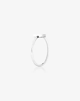 C Initial Ring in Sterling Silver