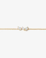 0.30 Carat TW Fancy Cut Laboratory-Grown Diamond Bracelet in 10kt Yellow Gold