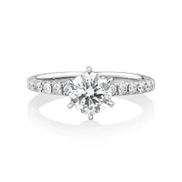 Sir Michael Hill Designer Engagement Ring with 1.37Carat TW of Diamonds in 18kt White Gold