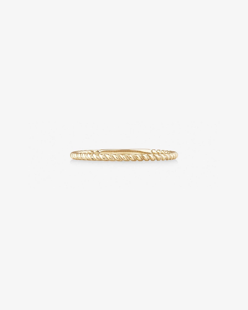 Twisted Band Ring in 10kt Yellow Gold