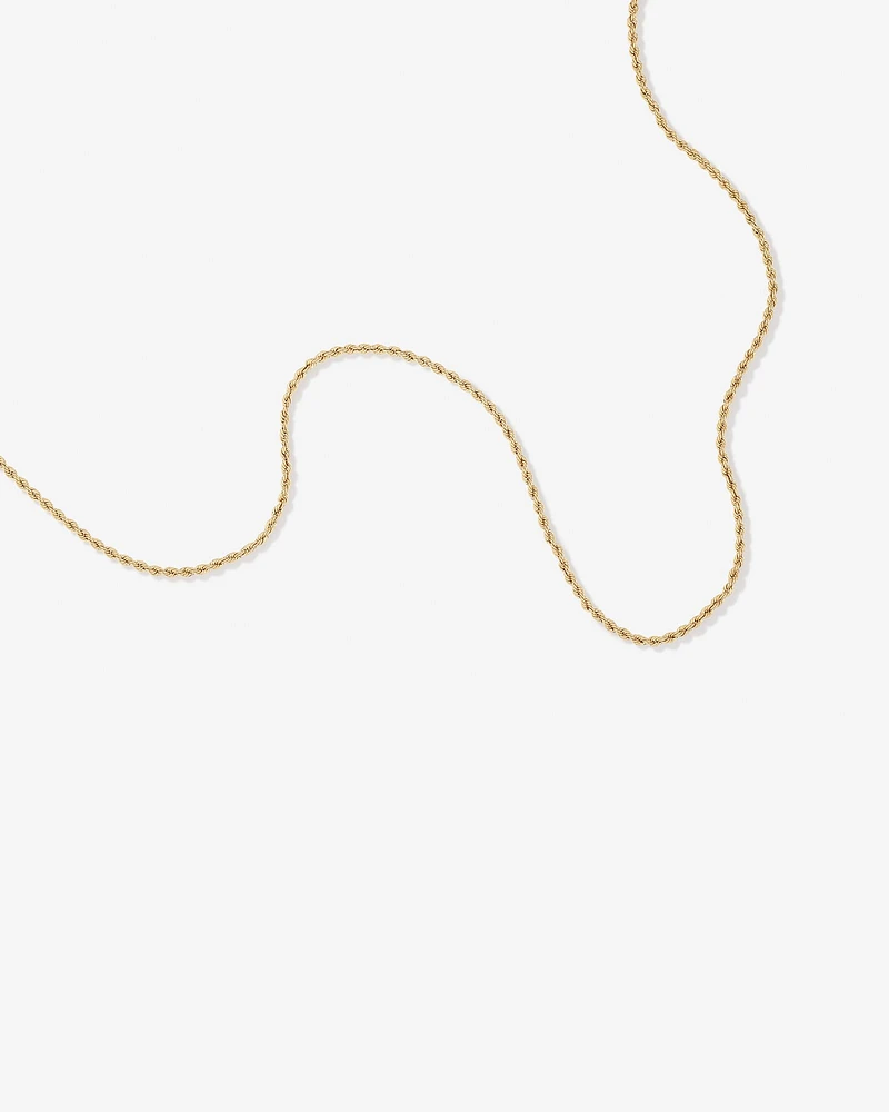 50cm (20") Rope Chain in 10kt Yellow Gold