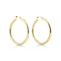30mm Hoop Earrings in 10kt Yellow Gold