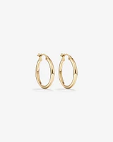 18mm Hoop Earrings in 10kt Yellow Gold