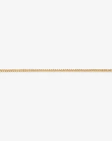 55cm (22") 6.3mm Width Solid Concave Bevelled Curb Chain in 10kt Yellow Gold