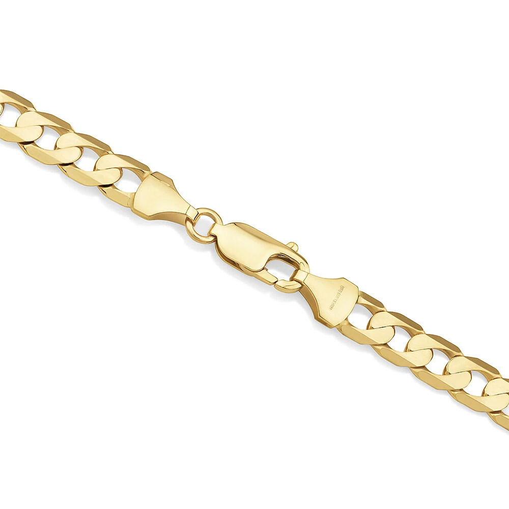 55cm (22") 6mm-6.5mm Width Curb Chain in 10kt Yellow Gold